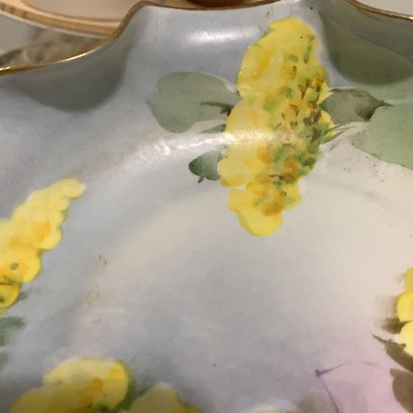 Vintage Ginori Italy Hand Painted Floral Dish - Picture 5 of 16